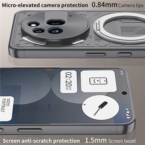 Mobilskal till Nothing Phone (3a) Pro MagSafe Kickstand Shockproof Svart