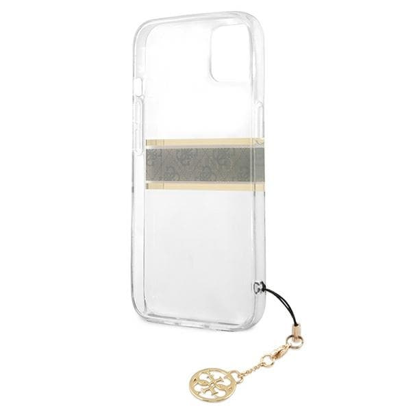 Guess telefontaske til iPhone 13 mini MagSafe 4G brun rem Charm