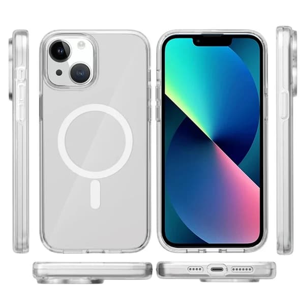 Mobilskal till iPhone 13 MagSafe PC + TPU Clear - Transparent Transparent