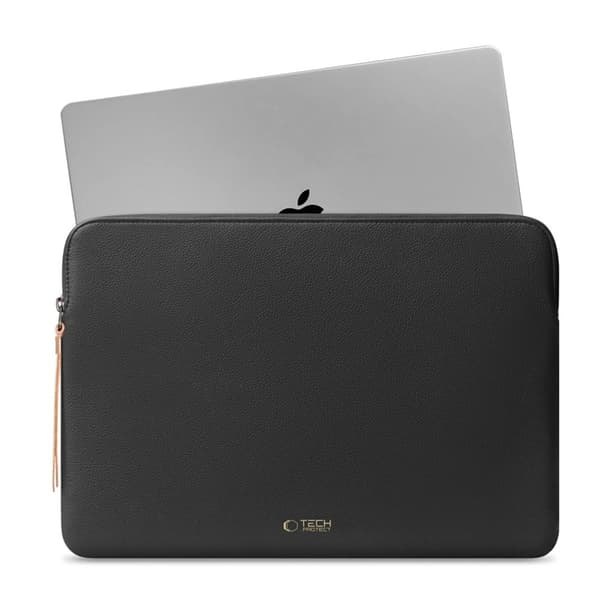Tech-Protect Laptop Taske (13-14") Fleece - Sort Svart