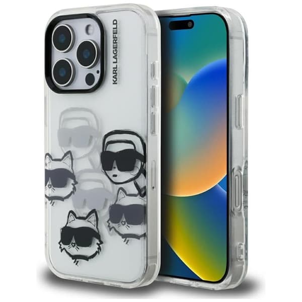 Karl Lagerfeld Mobilskal till iPhone 16 Pro Max IML Multi K&C Head Transparent