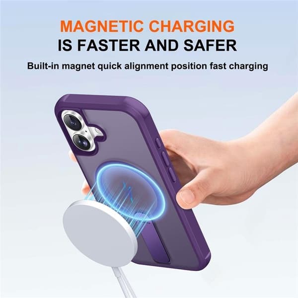 Mobilskal till iPhone 17 MagSafe Kickstand - Lila Lila