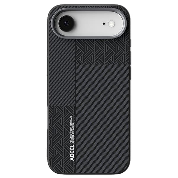 ABEEL Mobilskal till iPhone Air PC TPU Aluminium PU Läder MagSafe - Textur 1