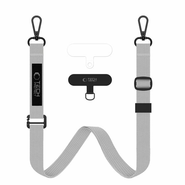 Tech-Protect Universal Mobilrem Crossbody C6S - Crayon Grå Grå