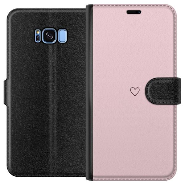 Pungcover til Samsung Galaxy S8 med Lille Hjerte