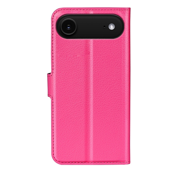 iPhone Air Plånboksfodral Litchi Texture läder - Rosröd Rosa