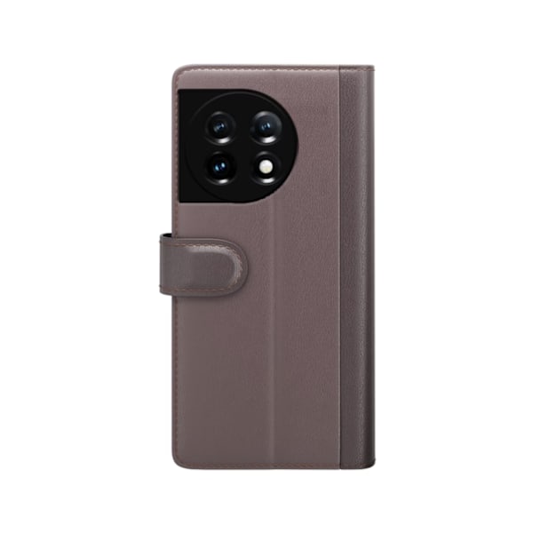 OnePlus 11 5G Plånboksfodral Äkta Läder - Brun