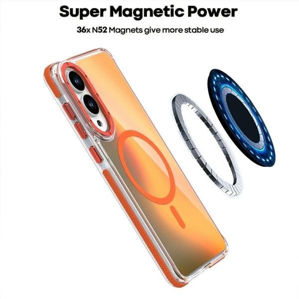 Mobilskal till Galaxy S25 Edge MagSafe Acrylic - Vit Vit