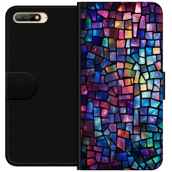 Plånboksfodral till Huawei Y6 (2018) med Disco