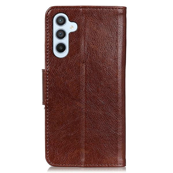 Nappa Samsung Galaxy S26 Plånboksfodral Äkta läder- Brun