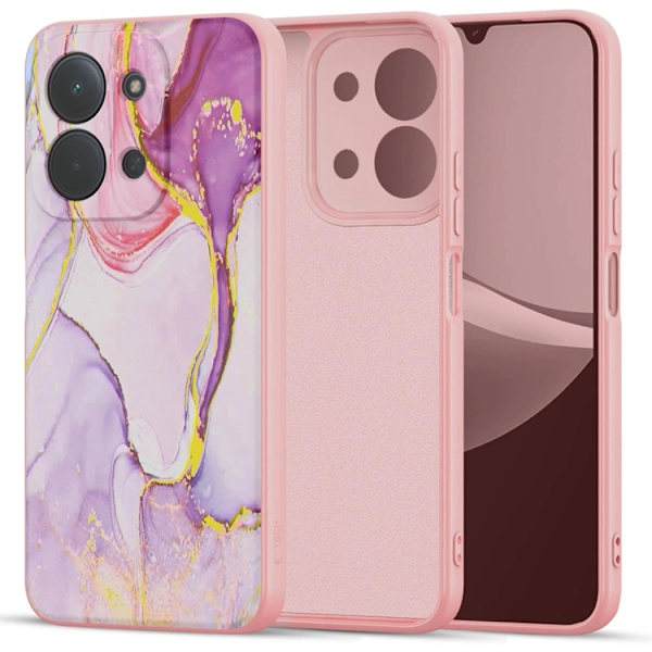 Tech-Protect telefontaske til Xiaomi Redmi 15 Icon - Marmor Rosa