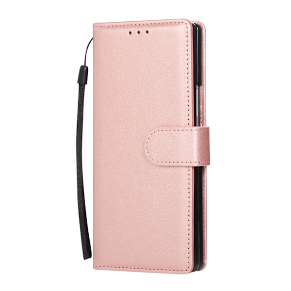Galaxy Z Fold 7 Plånboksfodral Med Handledsrem - Roséguld Roséguld