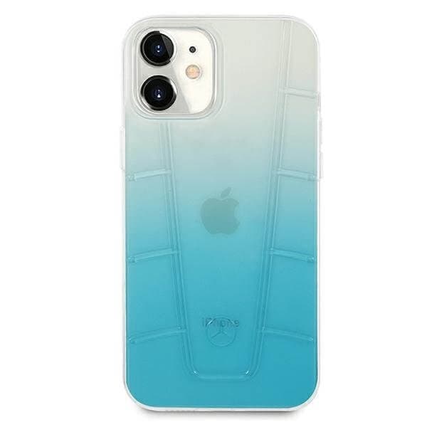 Mercedes Case skal Transparent Line iPhone 12 mini 5,4" cover Blå Blue