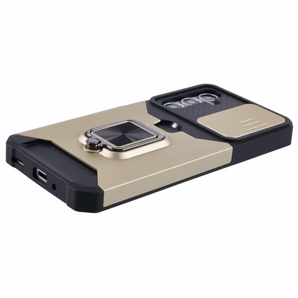 Mobilskal för Samsung Galaxy S26 Plus Kickstand PC + TPU - Guld