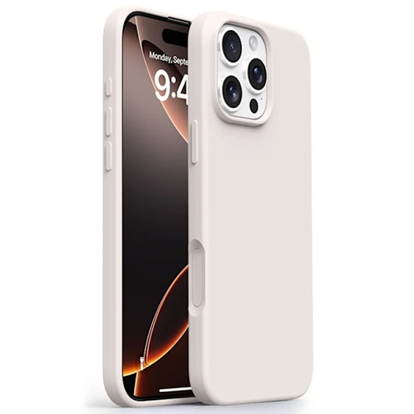 Mobilskal till iPhone 16 Pro Max MagSafe Ultra Thin Silikon Vit