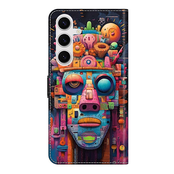 Samsung Galaxy S26 Plånboksfodral Fällbart Ställ Konstläder Mönster - Graffiti