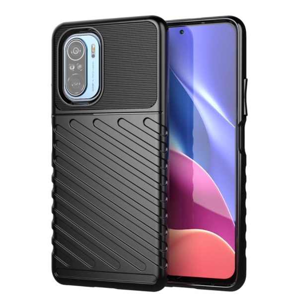 Thunder Twill Jazz Cover til Xiaomi Mi 11i / Poco F3 - Sort Black