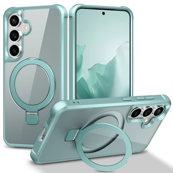 Mobilskal för Samsung Galaxy S26 Plus Magnetiskt Ringhållare TPU + PC - Sjöblå