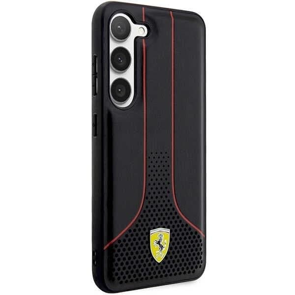 Ferrari Galaxy S23 Plus Skal Perforated 296 P - Musta Black