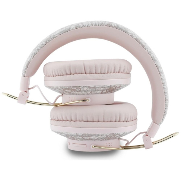 Guess Over-Ear Hörlurar Triangle Logo Bluetooth ENC - Rosa Rosa