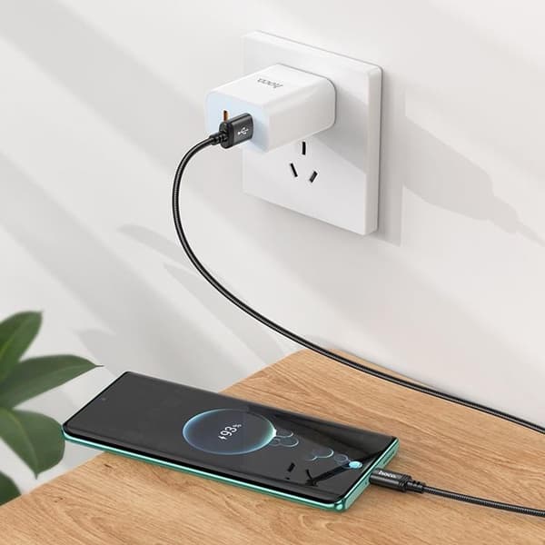 Hoco USB-A till USB-C 1m 3A Kabel X89 - Svart Black