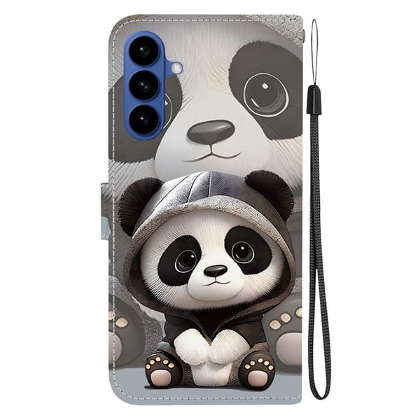Plånboksfodral för Samsung Galaxy S26 Plus Mönstertryck Konstläder - Panda