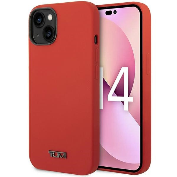 Tumi Mobilskal till iPhone 14 Plus/15 Plus MagSafe Liquid Silicone - Röd