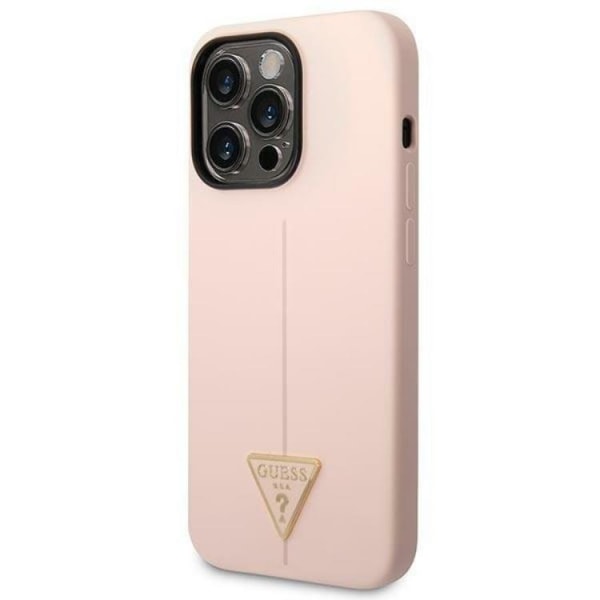 GUESS iPhone 14 Pro Max Skal Silicone Triangle - Rosa