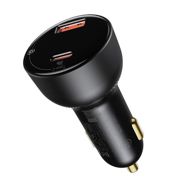 Baseus Superme Billaddare USB Till USB-C 100W - Svart Svart