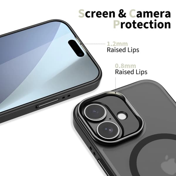 Tech-Protect Telefontaske til iPhone 17 Magsafe Kickstand - Mat Sort Svart