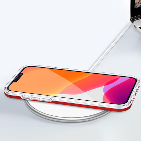 iPhone 13 Pro Max Skal Clear 3in1 - Röd