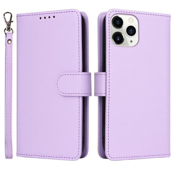 BETOPNICE iPhone 11 Pro Plånboksfodral Magnetiskt Konstläder - Lila
