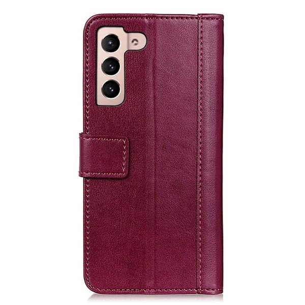 KHAZNEH Galaxy S23 Plus Plånboksfodral Stand Flip PU Läder - Röd