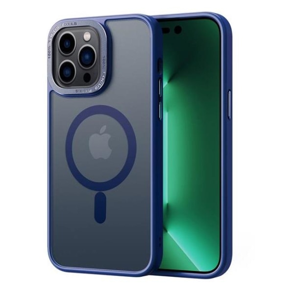 BOOM iPhone 14 Pro Max matkapuhelimen kansi Magsafe Frosted - sininen