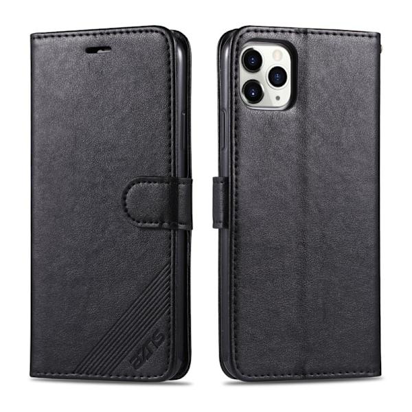 AZNS iPhone 13 mini Plånboksfodral Konstläder Stöd Design - Svart