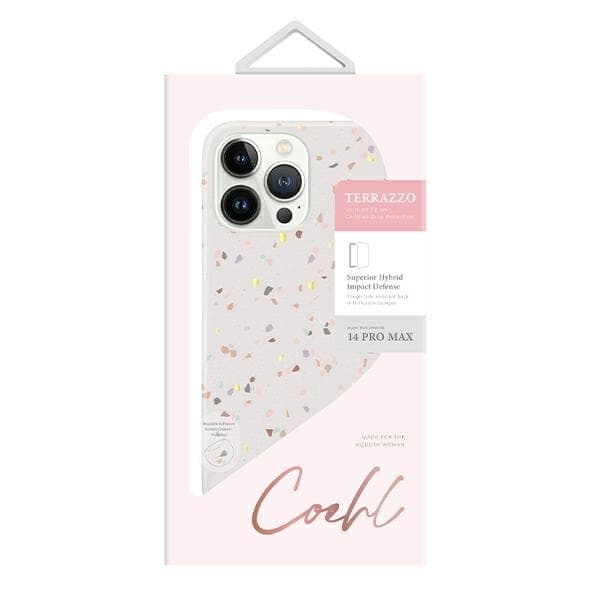 UNIQ Telefontaske til iPhone 14 Pro MagSafe Coehl Terrazzo - Sandsten