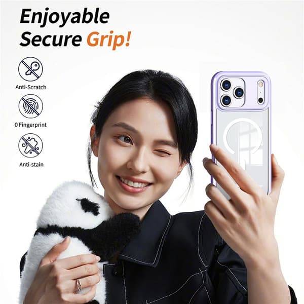 Mobilskal till iPhone 17 Pro Max MagSafe TPU + PC Clear - Lila