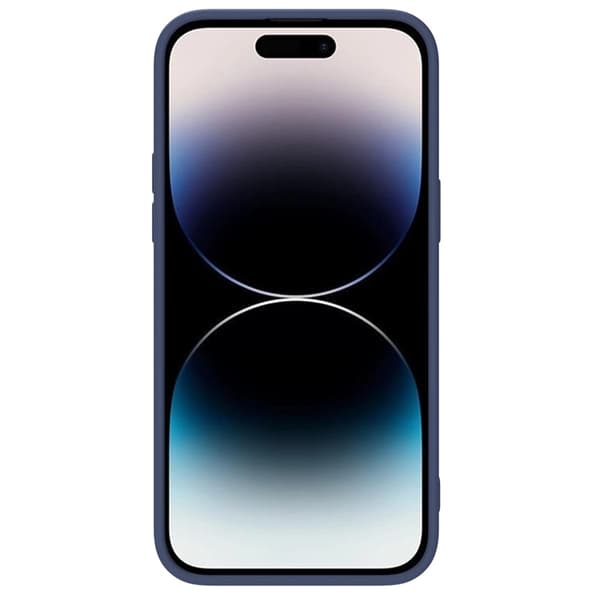 Nillkin Telefontaske til iPhone 14 Pro Max CamShield Silkeagtig Silikone - Blå Blå