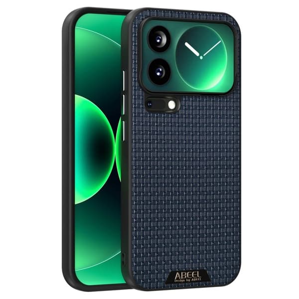 ABEEL Mobilskal till Xiaomi 17 Pro Max MagSafe Äkta Läder Blå