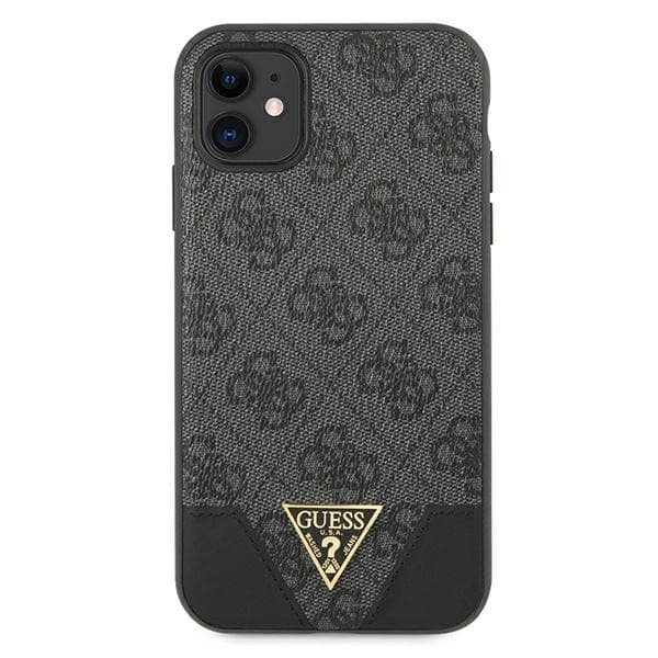 Guess telefontaske til iPhone 11/Xr MagSafe 4G Triangle Collection - Grå