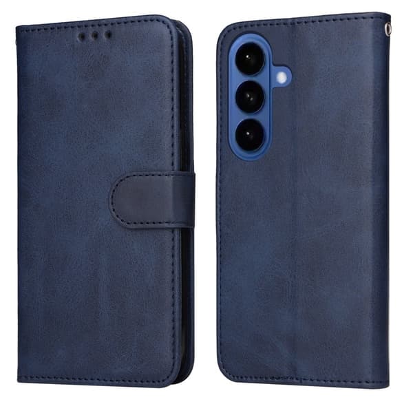 Samsung Galaxy S26 / S26 Pro Plånboksfodral Konstläder Folio Flip - Blå