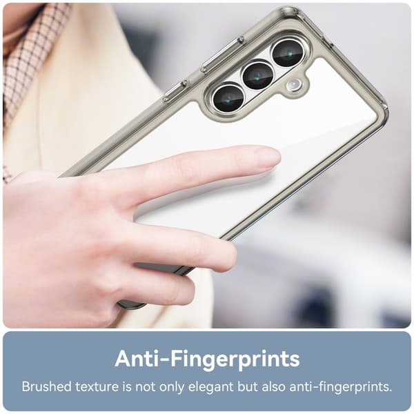 WANLONFENG Mobilskal till Samsung Galaxy S26 TPU XC Serie - Transparent Grå