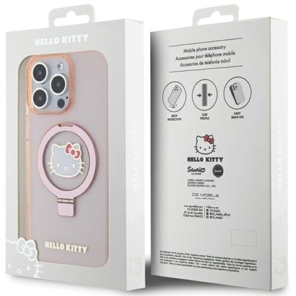 Hello Kitty iPhone 15 Pro Max Mobilcover MagsafeElectrop Logo
