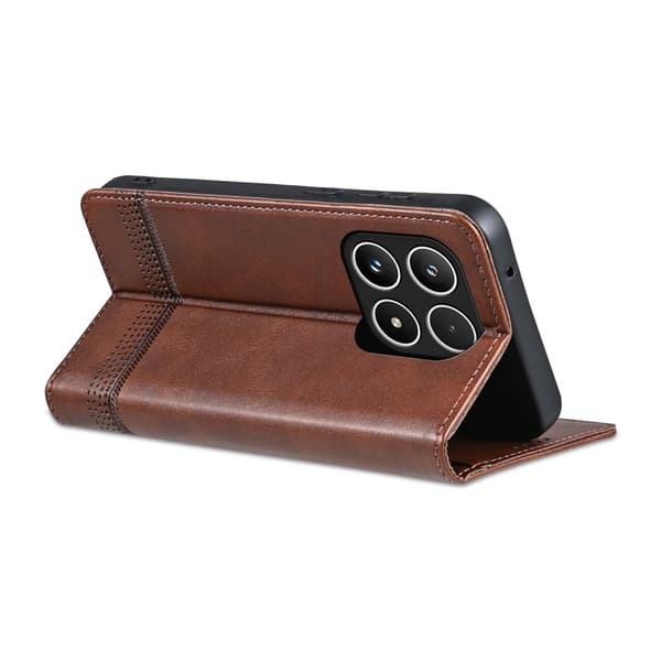 AZNS Xiaomi 17 Plånboksfodral i Konstläder - Brun - Konstläder