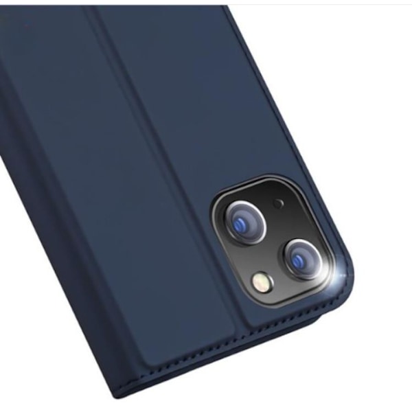 DUX DUCIS Skin Pro iPhone 15 Plus Plånboksfodral PU Läder - Blå