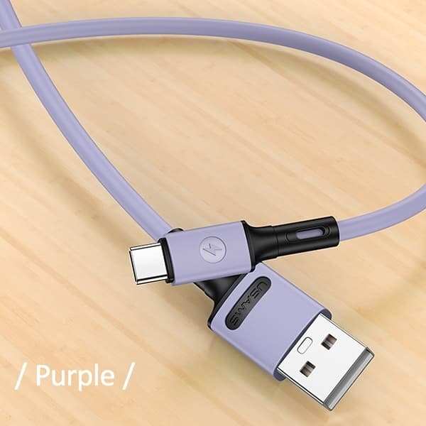 USAMS Kabel U52 USB-C 2A Snabbladdning 1m (US-SJ436) - Lila
