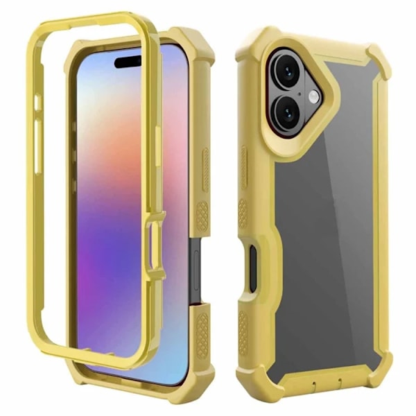 Mobilskal till iPhone 17 TPU + PC Shockproof - Guld Guld