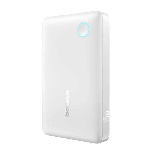 Baseus Powerbank 10000mAh 15W med USB-C Kabel 3m - Vit Vit