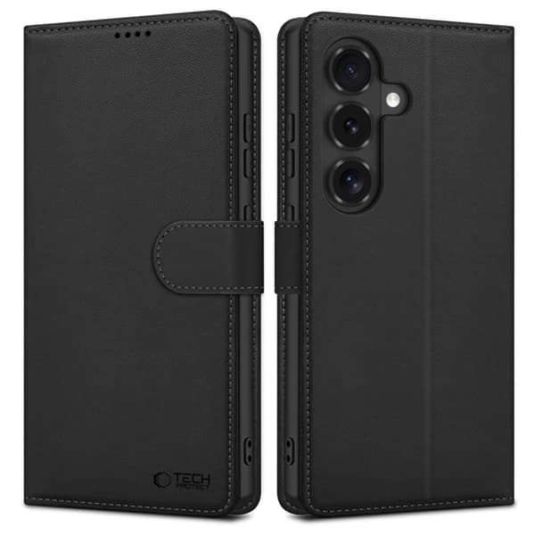 Tech-Protect Plånboksfodral För Galaxy S26 FE - Svart