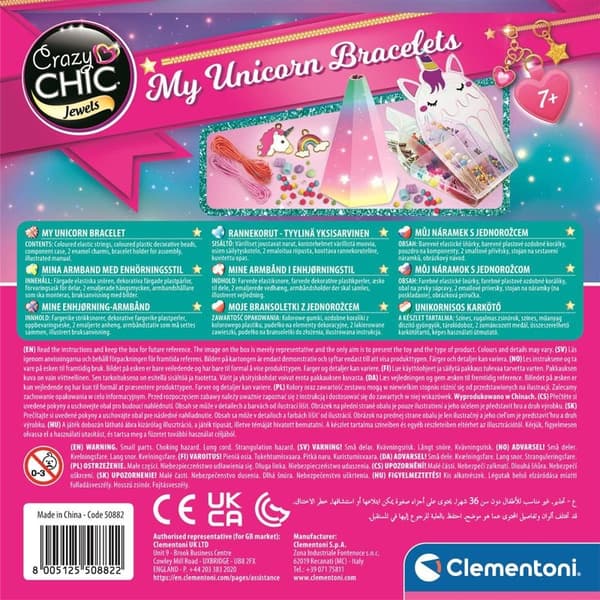 CLEMENTONI Crazy Chic Armbånd Enhjørning